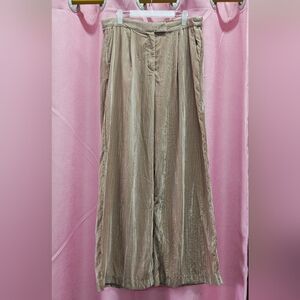 Mustard Seed Velvet Textured Tan Pants Sz L